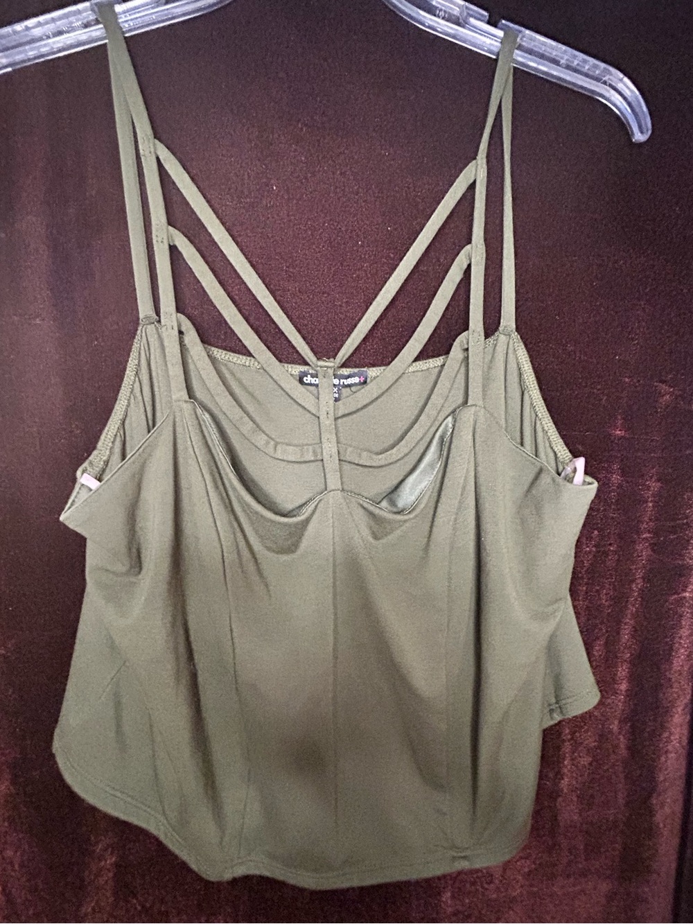 One Olive Green Strappy Women's Tank Top & One Black Strappy Women’s Tank - Picture 1 of 4